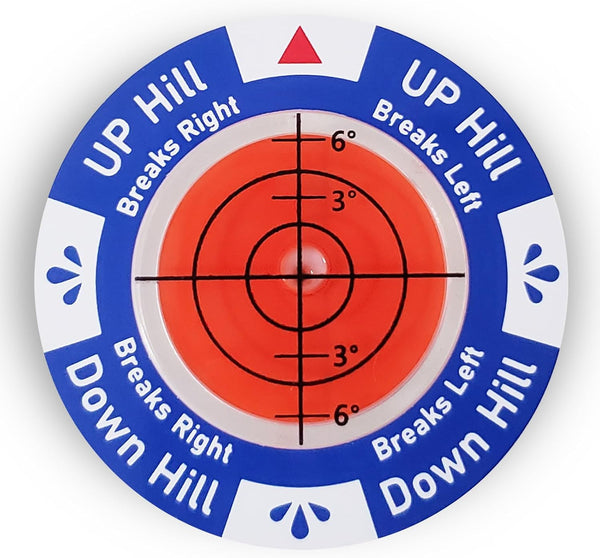 Golf Green Reader - Golf Ball Marker with Level, Golf Accessories for Putting Game Improvement