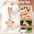 Durable Tough Squeaky Dog Toys, Stuffed Animal Chew Toy with Crinkle Paper, Interactive Rope Toys for All Dog Sizes,