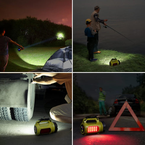 LE Rechargeable LED Lantern, 1000LM, 5 Light Modes, Power Bank, IPX4 Waterproof