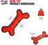 SuperChewy Tough Floating Dog Water Toy, Strong Natural Rubber, Great Fetch Toy for Puppy, Durable Training Toy