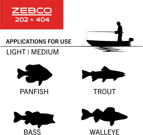 Zebco 202 & 404 Spincast Reels and Fishing Rod Combos - 2-Pack