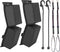 PWC Jet Ski Bumpers - Boat Fenders with 2 Elastic Cords, 2 Pack Docking Accessories, 14 x 6 x 3.2 inch