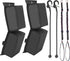 PWC Jet Ski Bumpers - Boat Fenders with 2 Elastic Cords, 2 Pack Docking Accessories, 14 x 6 x 3.2 inch