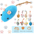 Mozeat Lens 8 Pack 8 Toy Mice for Cats Cat Mice Toys Interactive Toy Cats Mouse Plush Cat Toys Catnip Toy Biting Toys