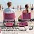 FZGhome 3 Stadium Seats with Back Support for Bleachers, Folding Bleacher Seat Bleacher Chairs with Back and Cushion