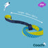 Coachi Tuggi Helix Interactive Dog Toy for Tug of War & Play | Strong Lightweight Bungee Handle for Training