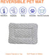 2 Pcs Pet Bed Mats, Ultra Soft Reversible Faux Lambswool Kennel Pad for Medium Small Dogs and Cats
