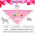 ADOGGYGO Dog Bandana Hat Set for Birthday Party Supply, Large Pink Scarf for Medium Large Dog