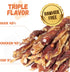 Dog Jerky Treats, Triple Flavor Jerky Twist Sticks 5 inch, Chicken Duck Wrapped Cod Sticks, 28-29 Counts