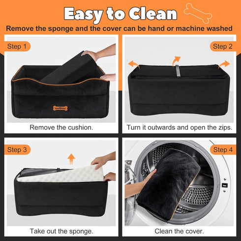 50Lbs 2 2 VavoPaw Medium Dog Car Seat, Dog Booster Seat Under or Small Dogs Washable, Pet Car Seats with Safety Leash