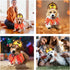 BWOGUE Dog Turkey Costume, Thanksgiving Turkey Headband with Elastic Decorative Collar for Medium Large Dogs