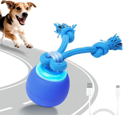 Interactive Dog Toys Touch Activated Bouncing & Jumping Dog Ball with Rope,