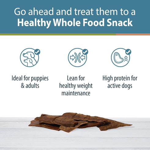 JustFoodForDogs Limited-Ingredient Beef Liver Dog Treats, Preservative-Free, Made in the USA, 5 oz