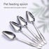 Youngy 8Pcs Bird Parrot Feeder Spoon Stainless Steel Milk Medicine Avoid Asphyxia for All Baby Bird Feeding Spoon