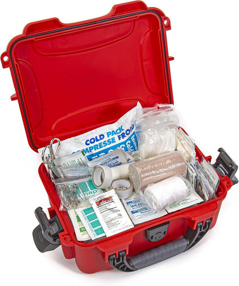 Nanuk 904 Waterproof Case - Empty - First Aid Prepper Survival Gear - Dust and Impact Resistant - Red