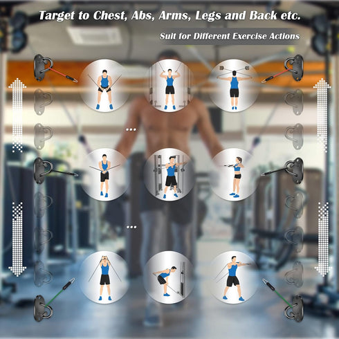 Wall Mount Workout Anchors for Resistance Bands, Home Gym Exercise Anchors