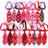 18pcs Valentines Day Dog Neck Ties, Adjustable Pink Red Small Dog Collar Ties for Holiday Grooming Accessories