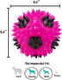 Gnawsome 3.5” Squeak & Light Soccer Ball Dog Toy, Medium Size, Cleans Teeth and Promotes Dental Health