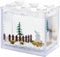 Small Betta Fish Tank, Stackable Mini Aquarium Kit with Gravel & Forest Micro Landscape, 0.6 Gallon Acrylic Cube Bowl