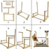 kathson Parrot Playstand Bird Playground Conures Play Stand Wood Perch Gym Playpen Ladder Parakeets Cage Accessories