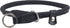 Round Genuine Rolled Leather Choke Dog Collar - Black (20" Long)