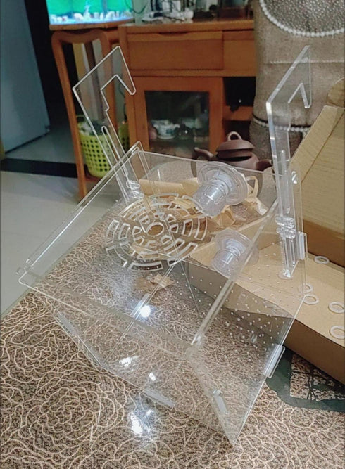 Acrylic Fish Breeding Box, Isolation Box for Aquarium, Hatchery Incubator with Suction Cups for Baby Fishes