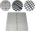 2pcs 30cm x 15cm Plastic Grid Divider Tray for Aquarium Fish Tank Bottom Isolation, Black