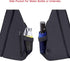 Backpack,Canvas Daypack MOSISO Sling Crossbody Hiking Bag with Anti-theft Pocket, Space Gray