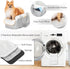 9 lbs PETSFIT Console Dog Car Seat, Portable Small Dog Car Seat with Safe Protective Hooks, Luxury Dog Carseat Includes