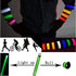 LED Glow Slap Bracelets - Light Up Wristbands for High Visibility Safety Gear, Fits Women Men