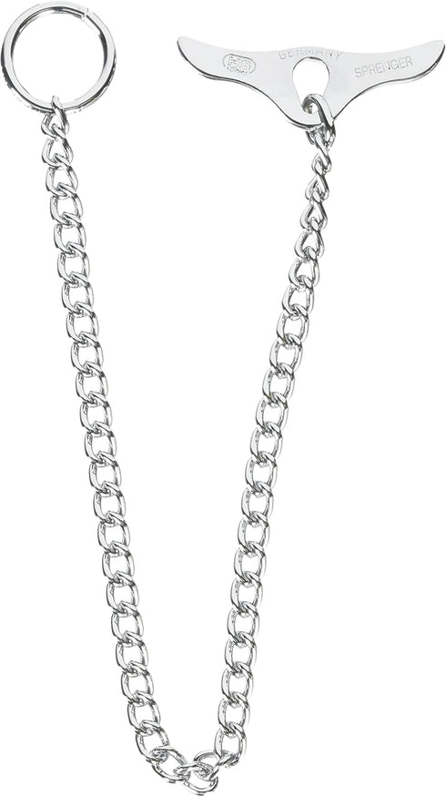 Herm Sprenger Chrome Plated Training Chain Collar, 13-14 Inches (35 cm), 2mm