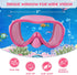 Kids Swim Goggles with Nose Cover, Diving Mask and Mesh Bag with Ear Plugs