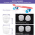 PATIKIL 8 Pack Roller Skate Wheels, 58mmx32mm Quad Wheels with ABEC-9 Bearing, 82A PU & 2 Toe Stoppers
