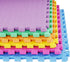 24x24 Inch BalanceFrom EVA Interlocking Foam Exercise Tile Mat Non-Slip Puzzle Flooring for Home Gym, Fitness Studio