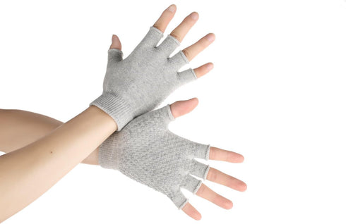 YL TRD 2 Packs of Non-Slip Fingerless Yoga Gloves, Exercise Workout Gloves