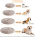 WNPETHOME Calming Dog Bed Cat Bed Donut, Faux Fur Self-Warming Cuddler, Round Plush (30 x 30 x 10 Inch, Brown)