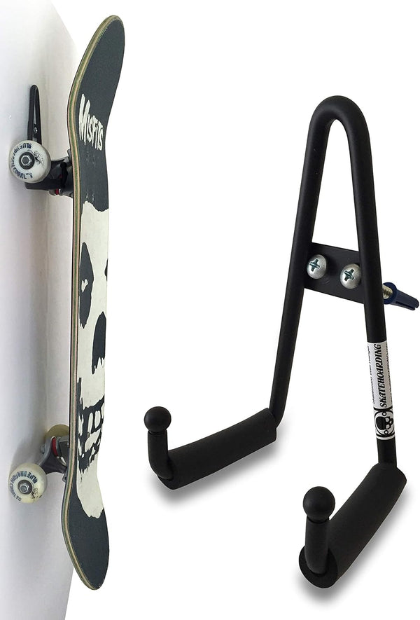 Grab & Go Skateboard Longboard Wall Hanger Storage Rack