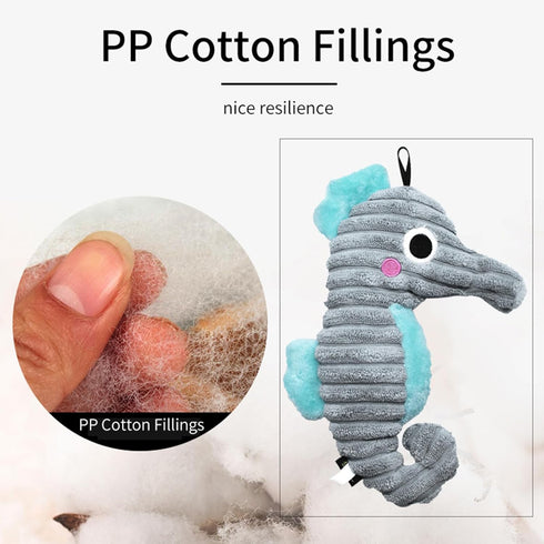 Squeaky Plush Dog Toy Pack for Puppy - 3pcs Stuffed Chew Toys for Small Breeds with Squeakers.