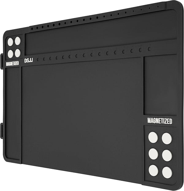 Pistol Gun Cleaning Mat, Premium Magnetic Pad with Organizer Parts Tray, Anti-Slip Rubberized Mat for Pistol Cleaning