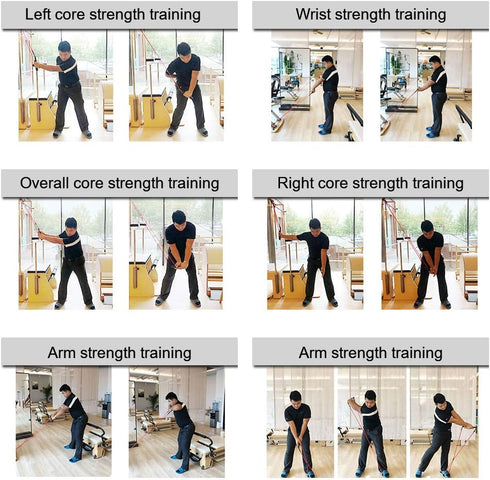 KIKIGOAL Golf Exerciser Resistance Bands for Fitness or Pilates Workout Gym Sports