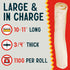 Canine Chews 10-11" Dog Rawhide Retriever Rolls - 100% USA-Sourced Natural Beef Raw Hide Bones for Large Dogs (20 Pack)