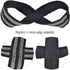 FTVOGUE Figure 8 Weight Lifting Straps, Dead Wrist Strap for Pull-ups, Powerlifting Gym Equipment