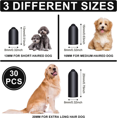 30pcs Dog Shock Collar Rubber Tips, Rubber Tips Dog Shock Collar Replacement Training Collar Replacement Tips for Pet Dog Training Collars