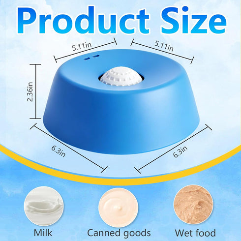Generic Slow Feeder Dog Bowls for Liquid Treat,Dog Licking Bowl with Rolling Balls,Calming Lick Bowl, Dog Lick Ball Bow
