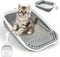 BNOSDM Collapsible Small Cat Litter Box for Kittens Open Potty Pan Foldable