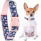 Parisian Pet Dog Collar, Adjustable “Midnight Blossoms” Pattern Collar for Female Puppies, Comfortable Nylon for Small