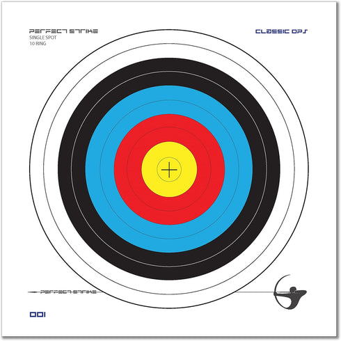 Perfect Strike Archery Targets, Classic OPS No. 001, Paper Targets for Practice in The Backyard or at The Range (12" x