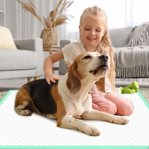 30" 36" 40 Count, Dog Pee Pads Extra Large - XXL Urine UnderpadsUnscented Green Pet Pee Pads, Super Absorbent