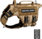 Tactical Dog Harness - PETNANNY Service Dog Vest for Large Breed, MOLLE Vest with Handle for Walking, Hiking, Training