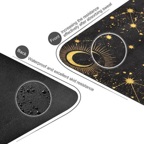 Eco-Friendly Space Galaxy Yoga Mat - Thick Non-Slip Design for Kids